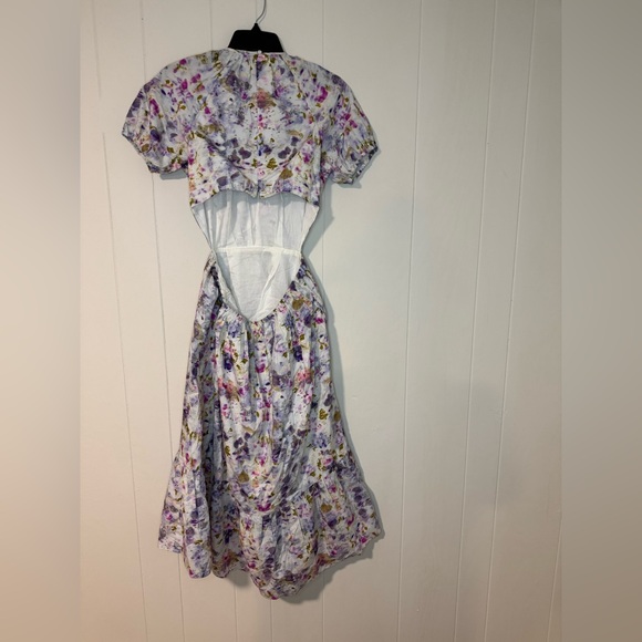 New NWT Flora Obscura x J.Crew side-cutout dress in Kaleidoscope Floral - Picture 6 of 6